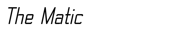 The Matic font preview